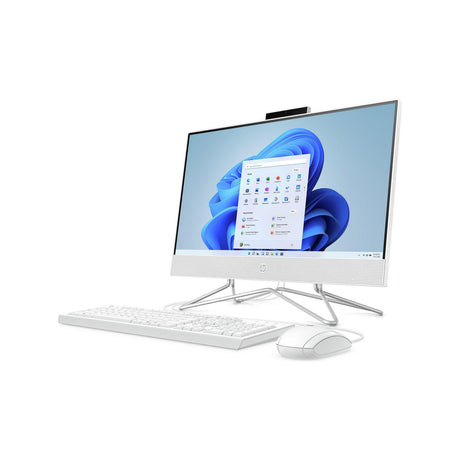HP All-in-One PC 22" FHD, Intel Celeron J, 4GB Ram, 128GB SSD, Intel UHD Graphics - White