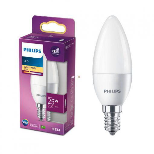 Philips E14 LED Warm White 2700K Light Bulb