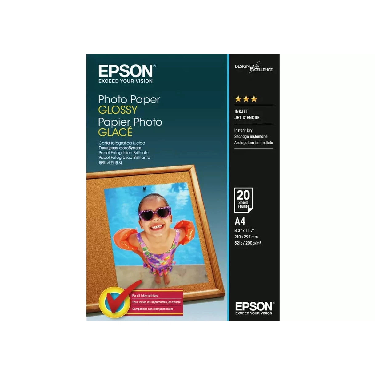 Epson A4 Gloss Photo Paper (20 Sheets)