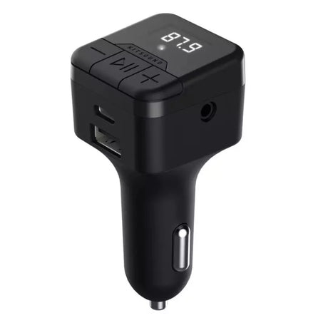 Kitsound MYFM3 Bluetooth 5.0 FM Transmitter, Black
