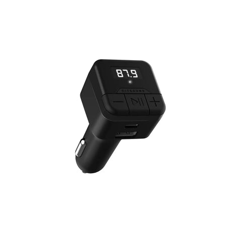 Kitsound MYFM3 Bluetooth 5.0 FM Transmitter, Black