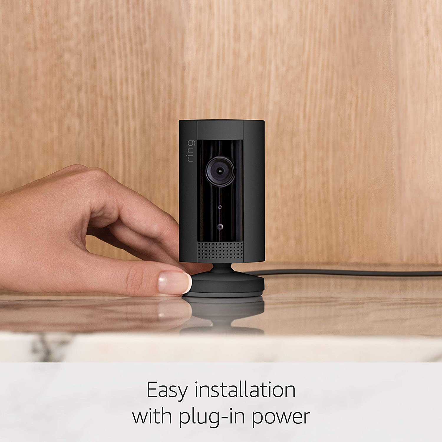 Ring Indoor Cam by Amazon, Compact Plug-In HD security camera with Two-Way Talk, Works with Alexa
