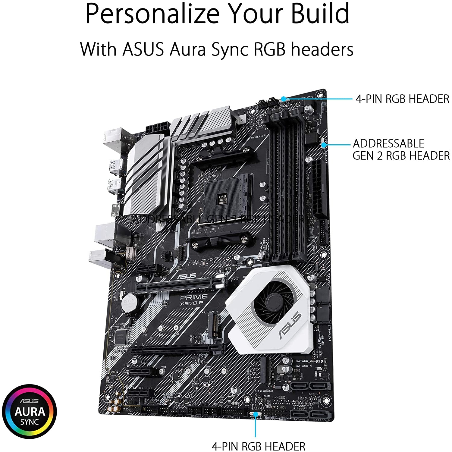 ASUS Prime X570-P ATX Motherboard, AMD Socket AM4