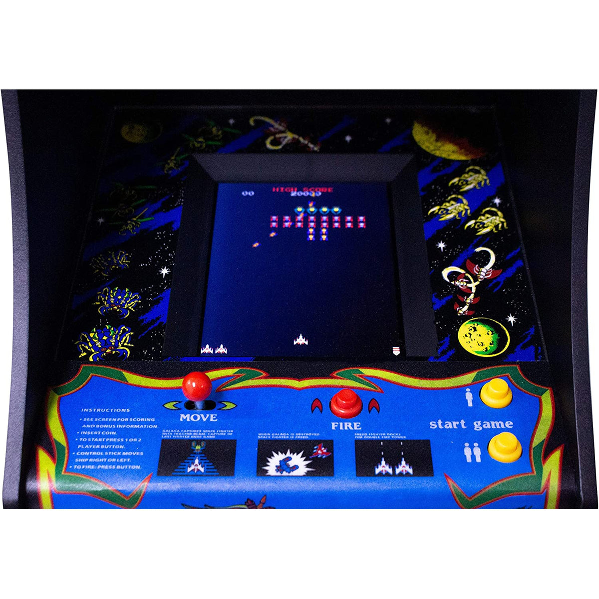 Galaga Quarter Scale Arcade Game Machine - New | Stock Must Go