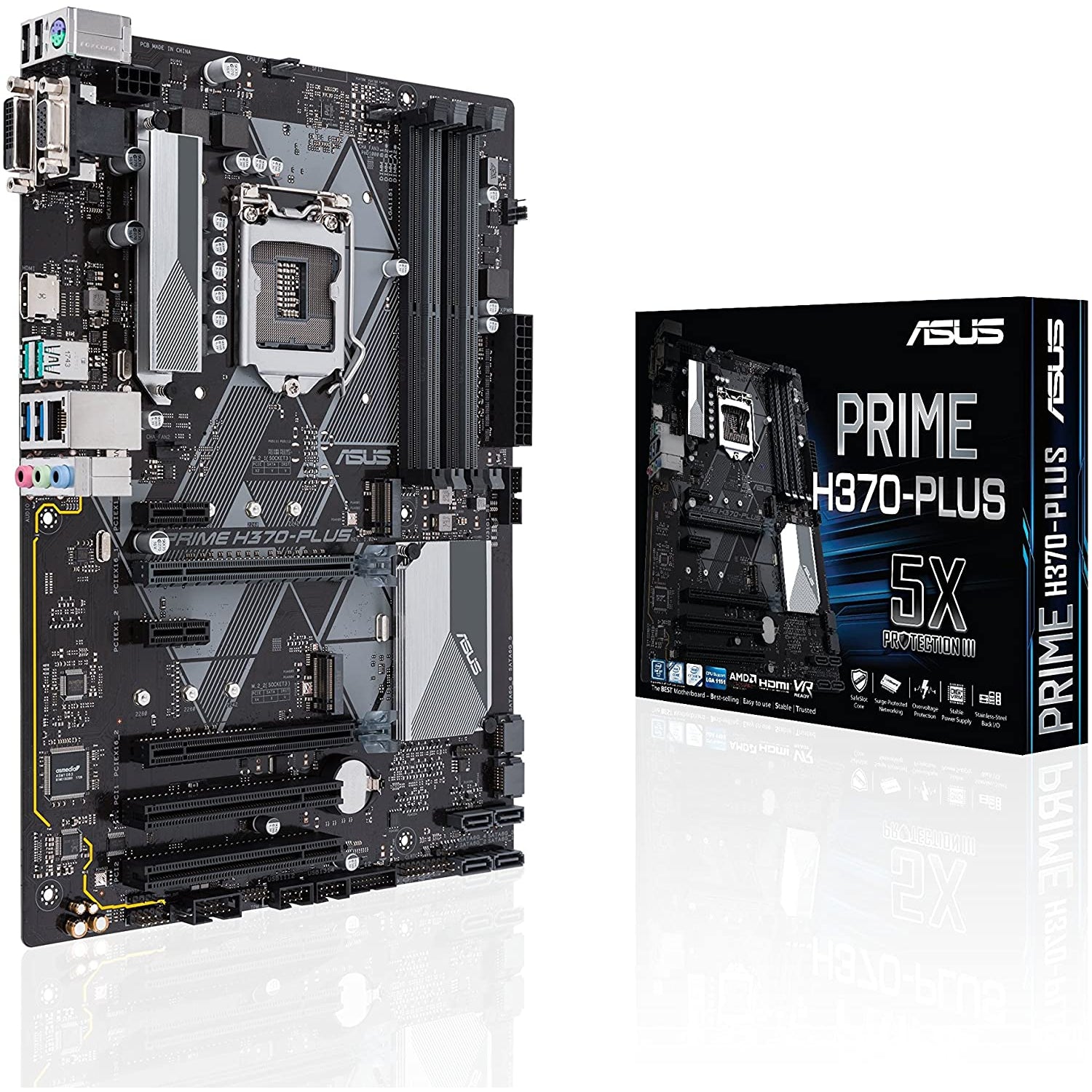 ASUS PRIME H370-PLUS Gen 2 Gaming Motherboard 90MB0WA0-M0EAY0