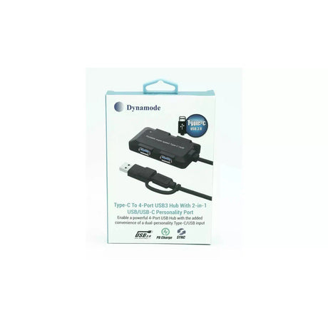 Dynamode USB-C 4 Port USB3 Hub – Dual Input