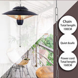 Electric Hanging Patio Heater 2000W Ceiling Mounted for Indoor or Outdoor Use