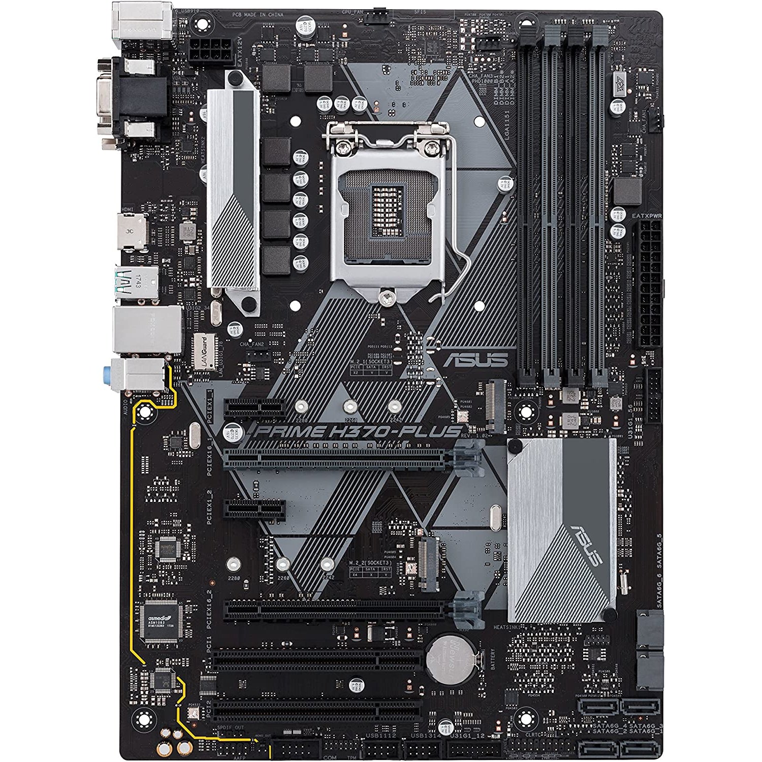 ASUS PRIME H370-PLUS Gen 2 Gaming Motherboard 90MB0WA0-M0EAY0