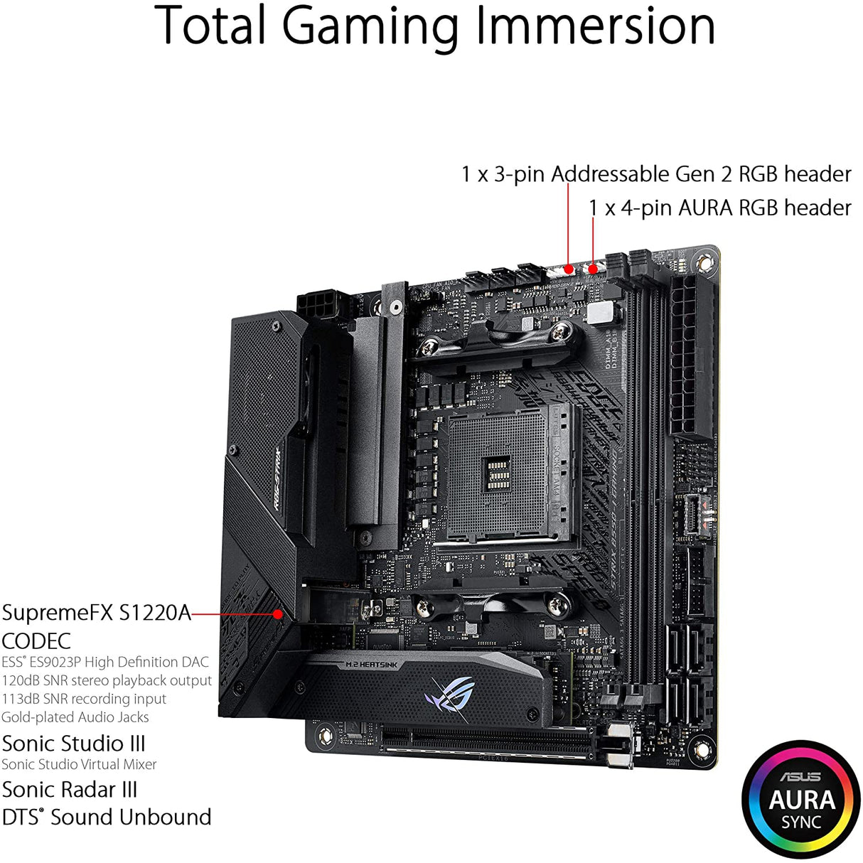 ASUS ROG Strix B550-I Gaming AMD AM4 Motherboard