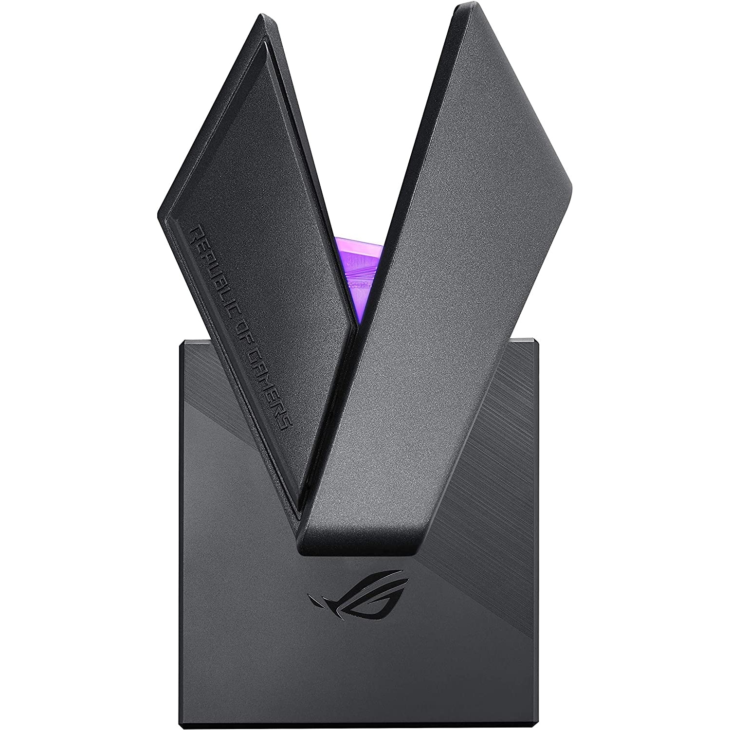 ASUS ROG Throne Qi with Wireless Charging, Dual USB 3.1 Ports and Aura Sync, Black