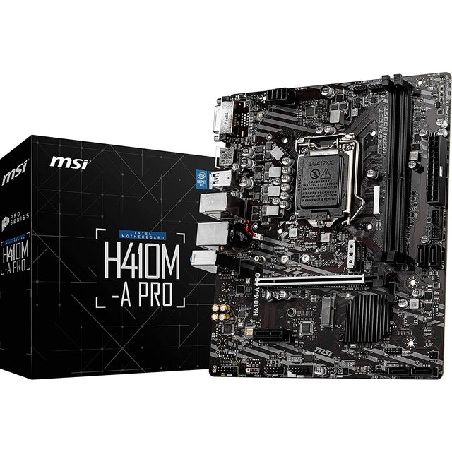 MSI H410M-A PRO mATX Motherboard, 10th Gen Intel Core, LGA 1200 Socket - Refurbished Good