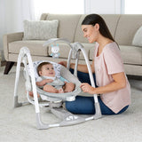 Ingenuity ConvertMe Portable Swing - Raylan, 5 Swing Settings, 12 Soothing Melodies
