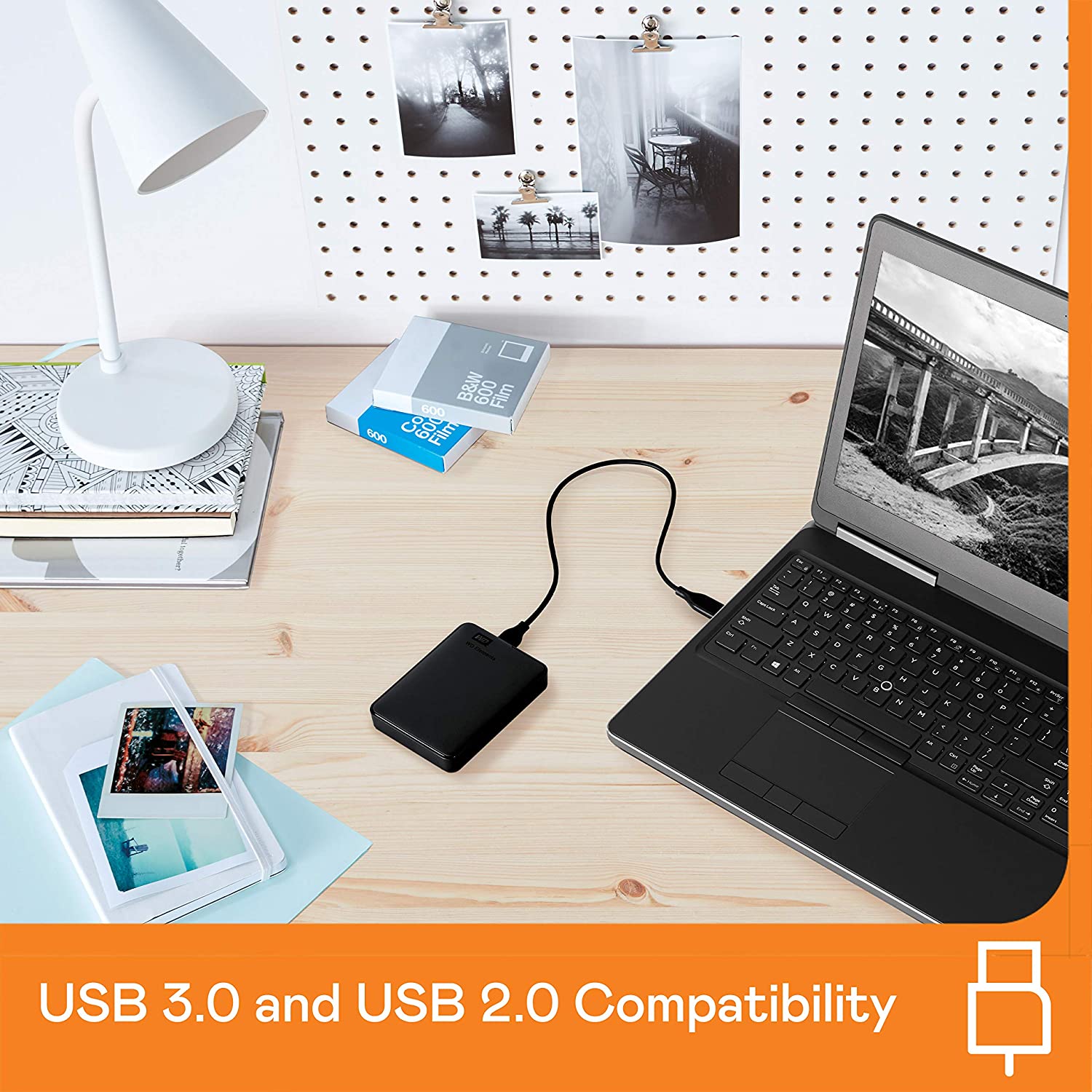 Western Digital 5 TB Elements Portable External Hard Drive - USB 3.0, Black