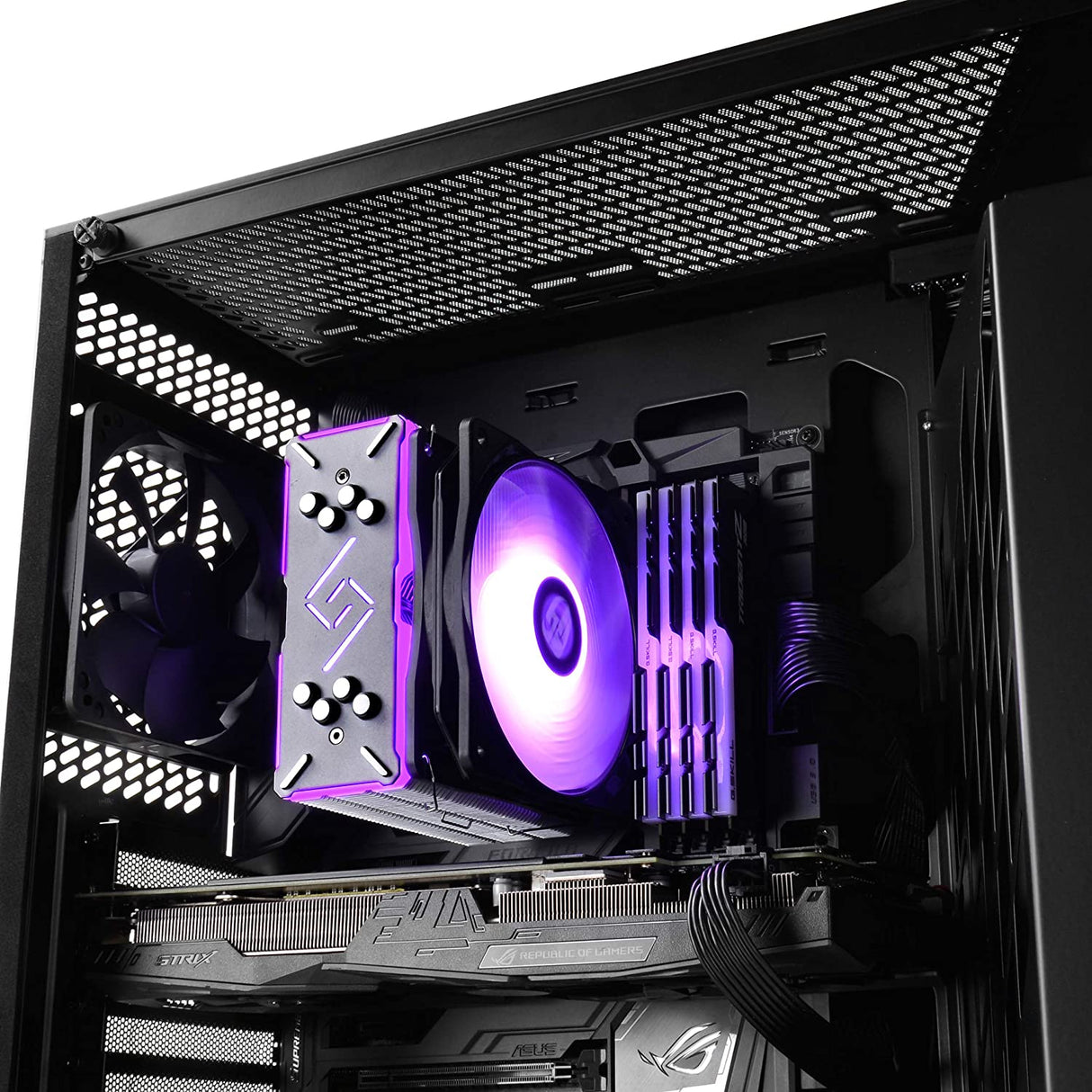 Deepcool Gammaxx GT BK, CPU Air Cooler, SYNC RGB Fan and RGB Black Top Cover, 4 Heatpipes, 120mm RGB Fan, Universal Socket Solution