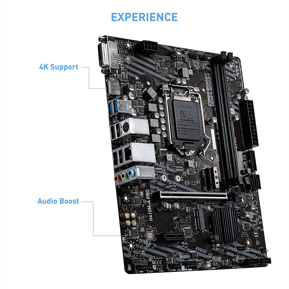 MSI H410M-A PRO mATX Motherboard, 10th Gen Intel Core, LGA 1200 Socket - Refurbished Good