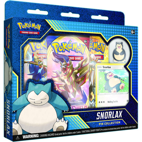 Pokemon Trading Card Game Snorlax Pin Collection