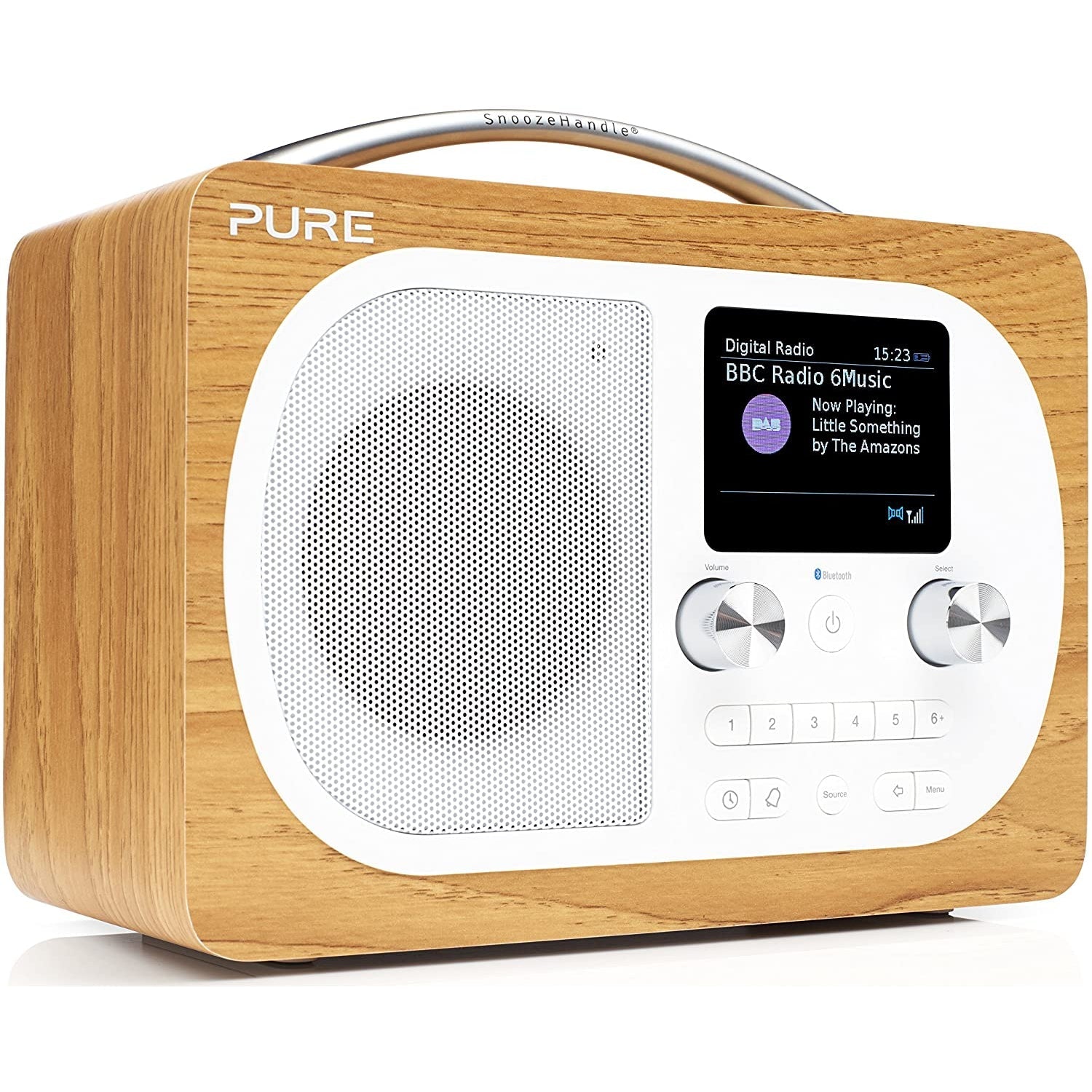 Pure Evoke H4 Portable FM/DAB+/DAB Digital Radio - Oak - Refurbished Excellent