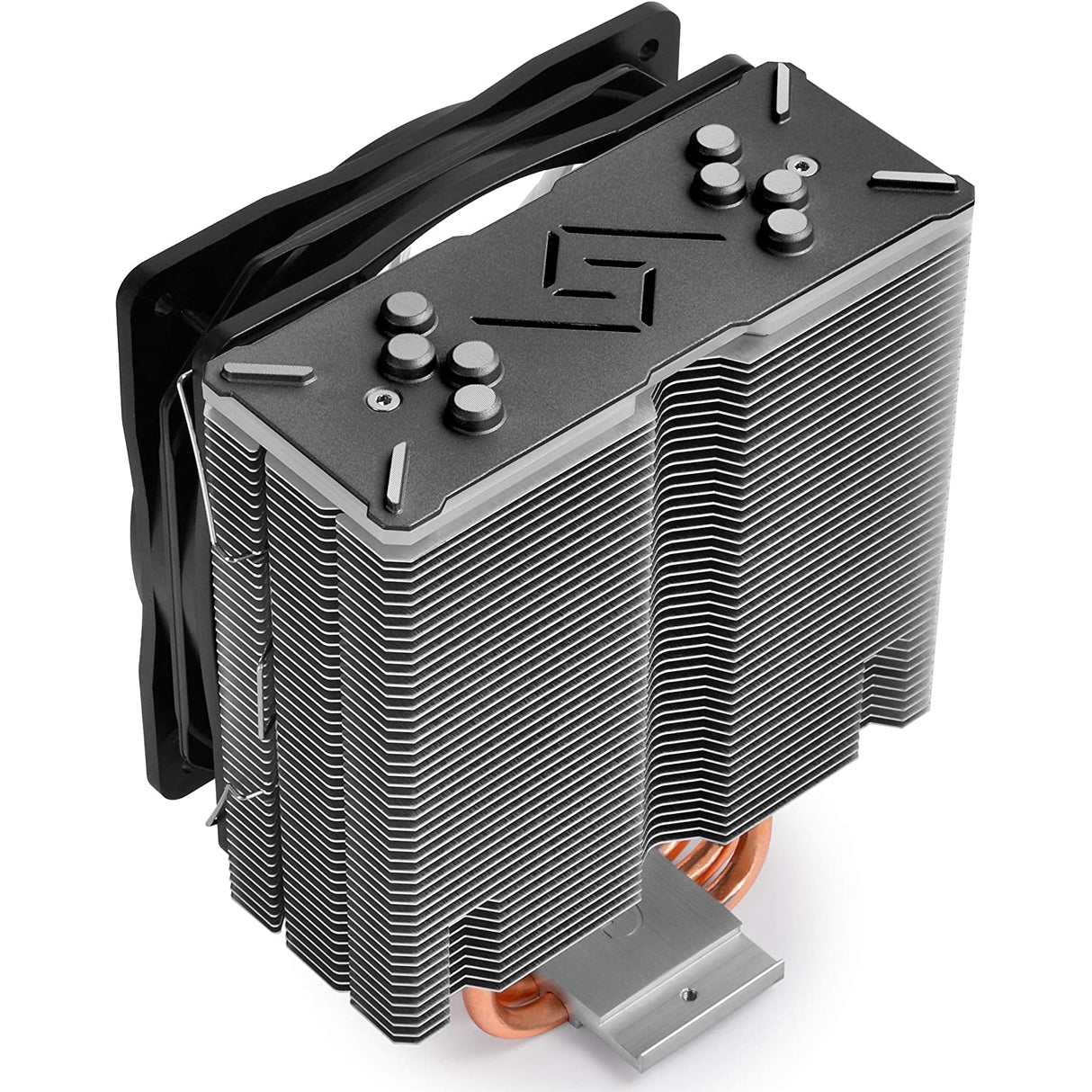 Deepcool Gammaxx GT BK, CPU Air Cooler, SYNC RGB Fan and RGB Black Top Cover, 4 Heatpipes, 120mm RGB Fan, Universal Socket Solution