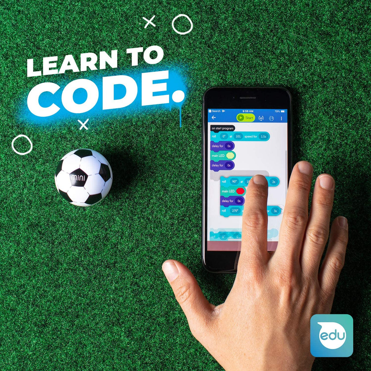 Sphero Mini Soccer: App-Controlled Robot Ball,STEM Learning & Coding Toy