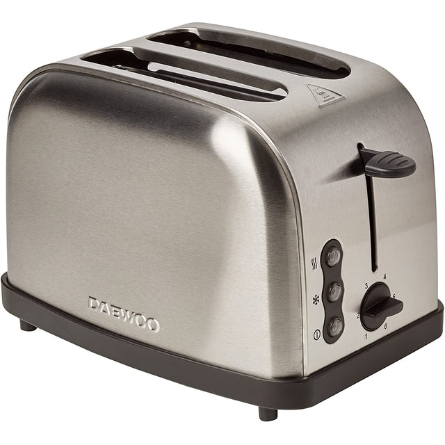 Daewoo SDA1110 2-Slice Toaster, Stainless Steel, 900 W