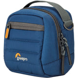 Lowepro Tahoe CS 80 Case, Fits Fujifilm Instax Mini Cameras, HOZ Cameras, Small Mirrorless, Batteries, Memory Cards, Extra Film, Blue