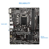 MSI H410M-A PRO mATX Motherboard, 10th Gen Intel Core, LGA 1200 Socket - Refurbished Good