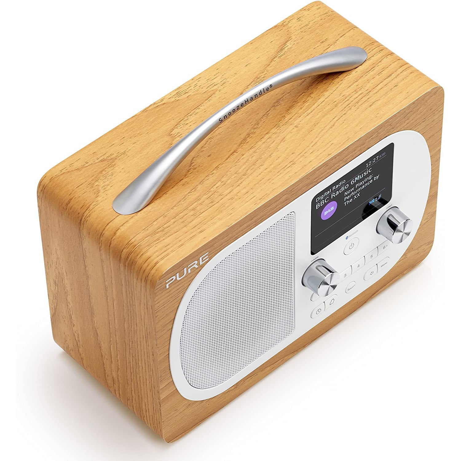 Pure Evoke H4 Portable FM/DAB+/DAB Digital Radio - Oak - Refurbished Good
