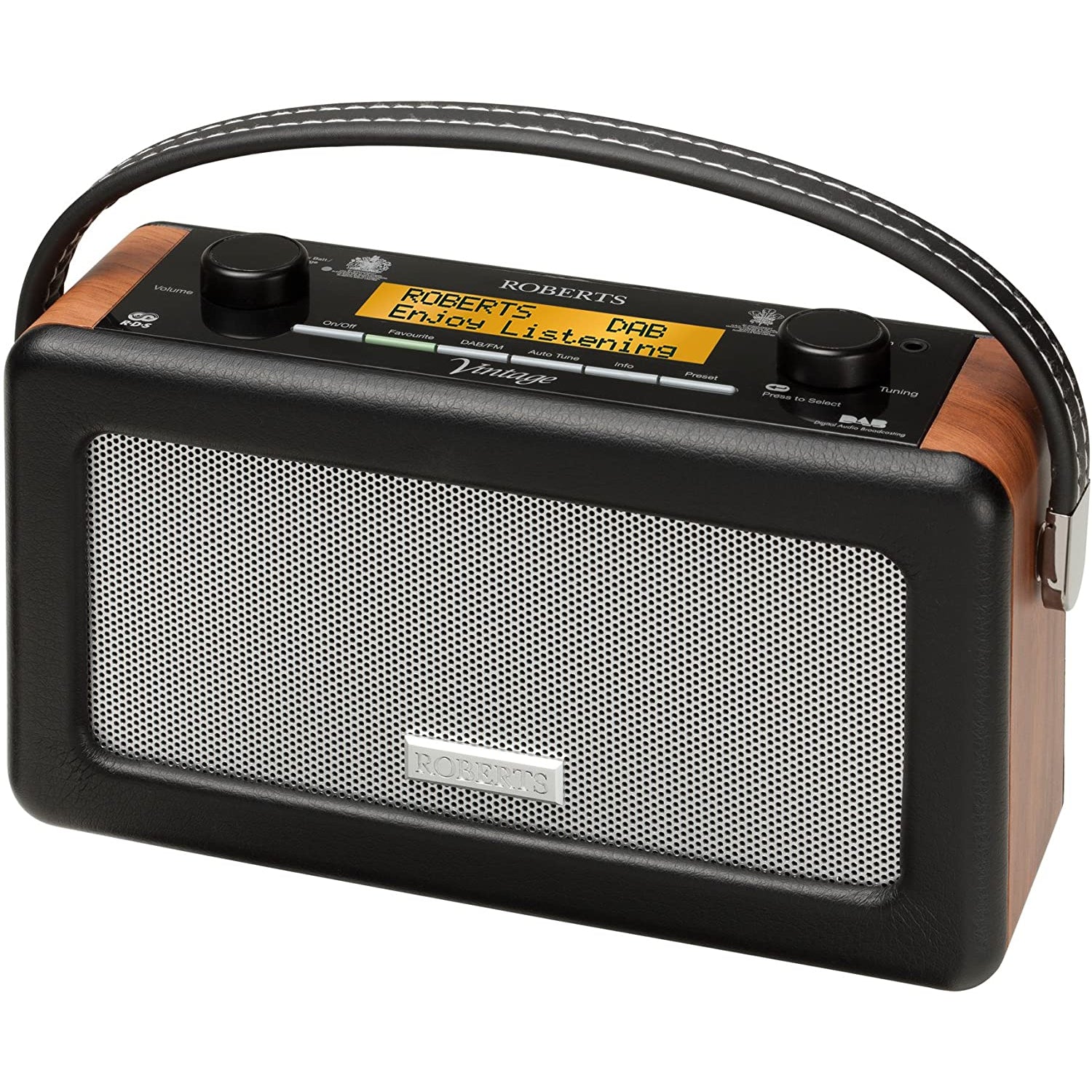 Roberts Vintage Portable DAB Radio - Black