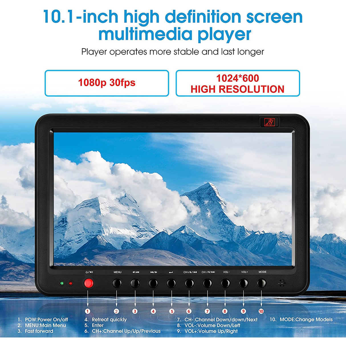 ZHY NX-D101A 10.1" HD Digital Multimedia Player