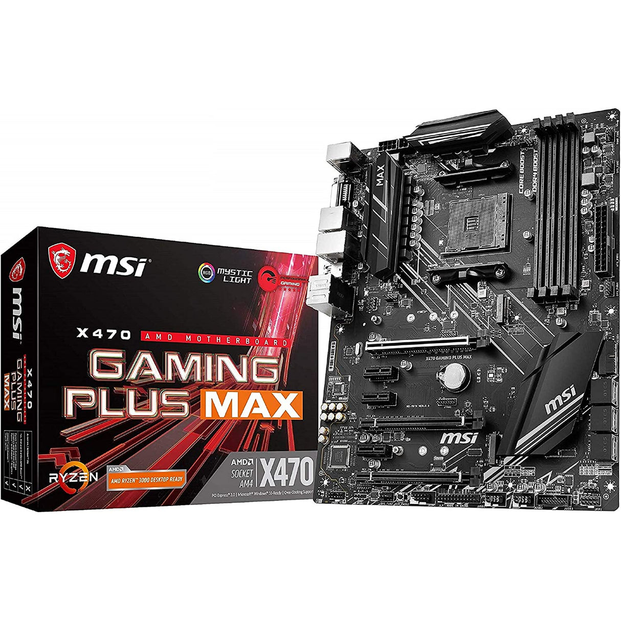 MSI X470 GAMING PLUS MAX Motherboard ATX, AM4 Socket - Refurbished Excellent