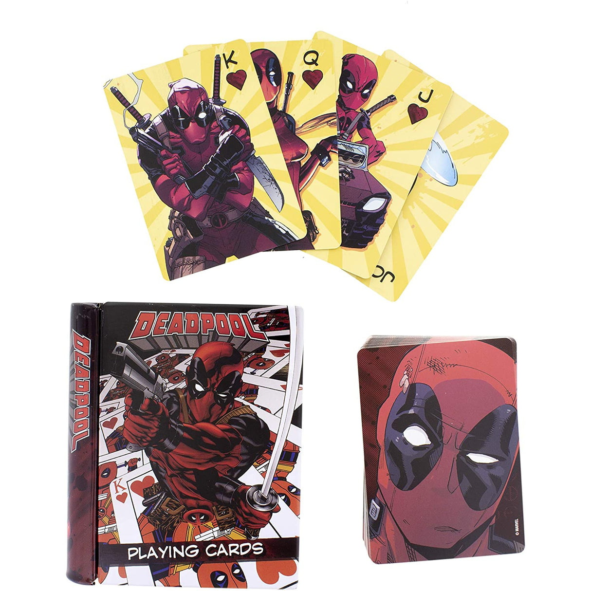 Paladone Marvel Deadpool Playing Cards and Tin