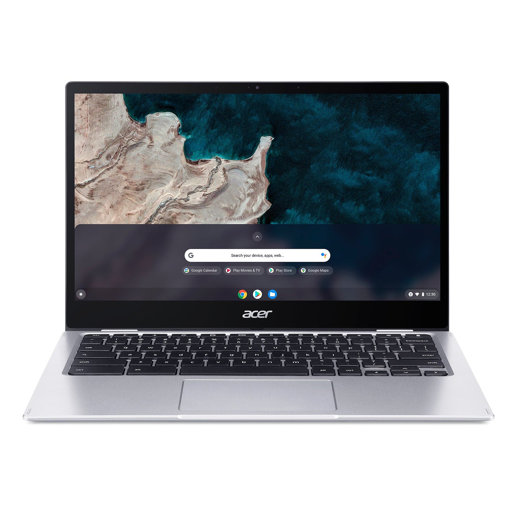 Acer Chromebook Spin 513 CP513-1H-S00A Convertible Laptop, Qualcomm Snapdragon, 8GB RAM, 128GB SSD, 13.3", Silver