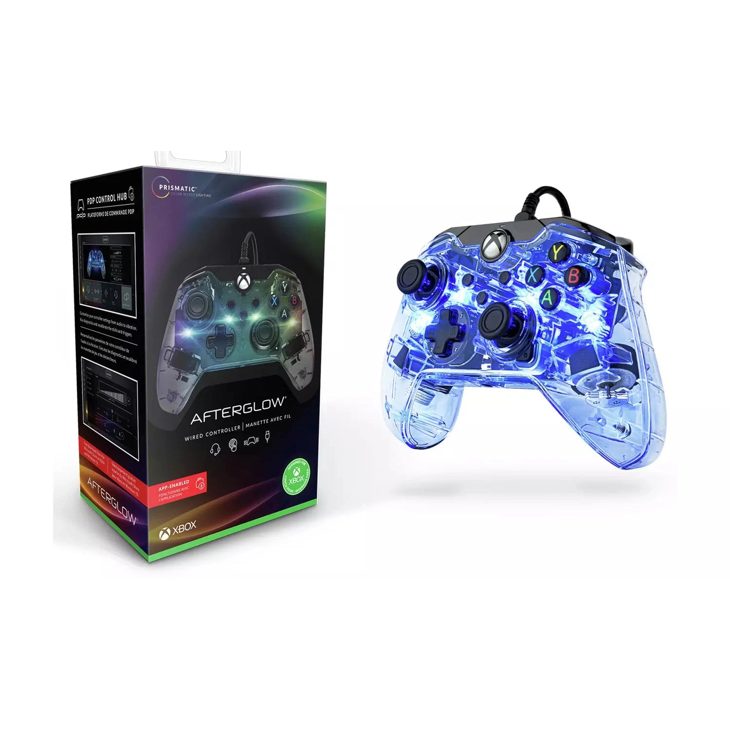 Afterglow Wired Xbox Controller, Clear