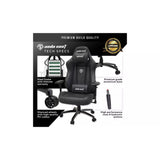Anda Seat Dark Demon Faux Leather Gaming Chair, Black