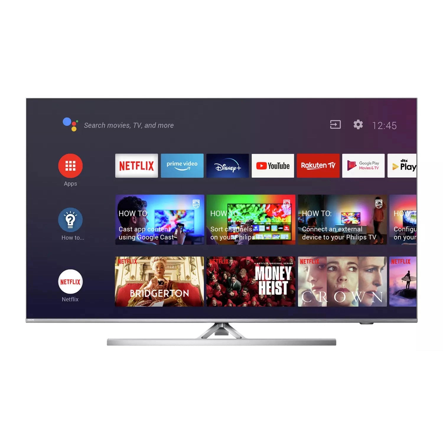 Refurbished Philips 58 Inch 58PUS8536 Smart 4K UHD HDR LED Ambilight TV *Missing Stand*