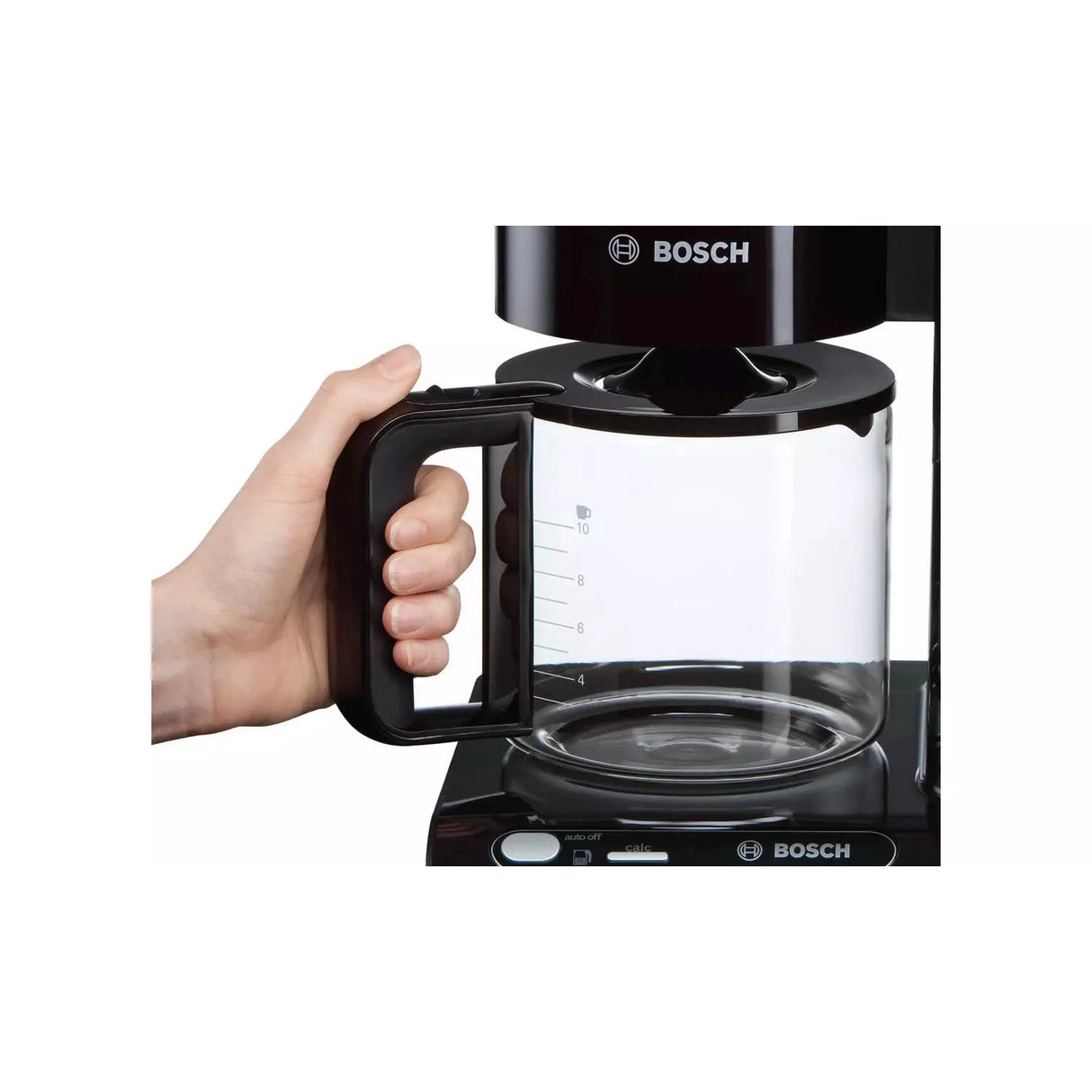 Bosch TKA8013 Styline Filter Coffee Machine, Black