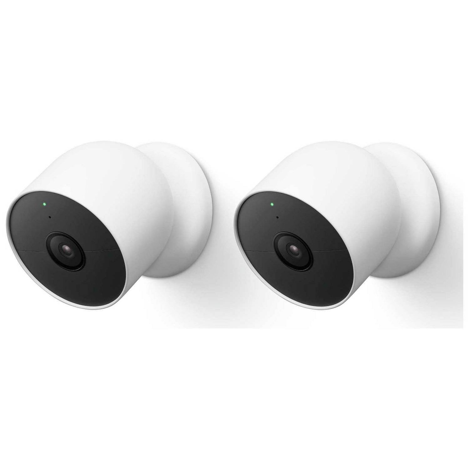 Google Nest Cam Security Camera Indoor + Outdoor (Battery) - Twin Pack