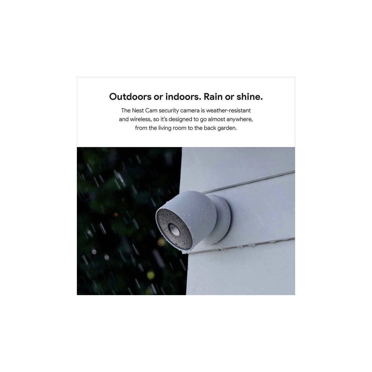 Google Nest Cam Security Camera Indoor + Outdoor (Battery) - Twin Pack