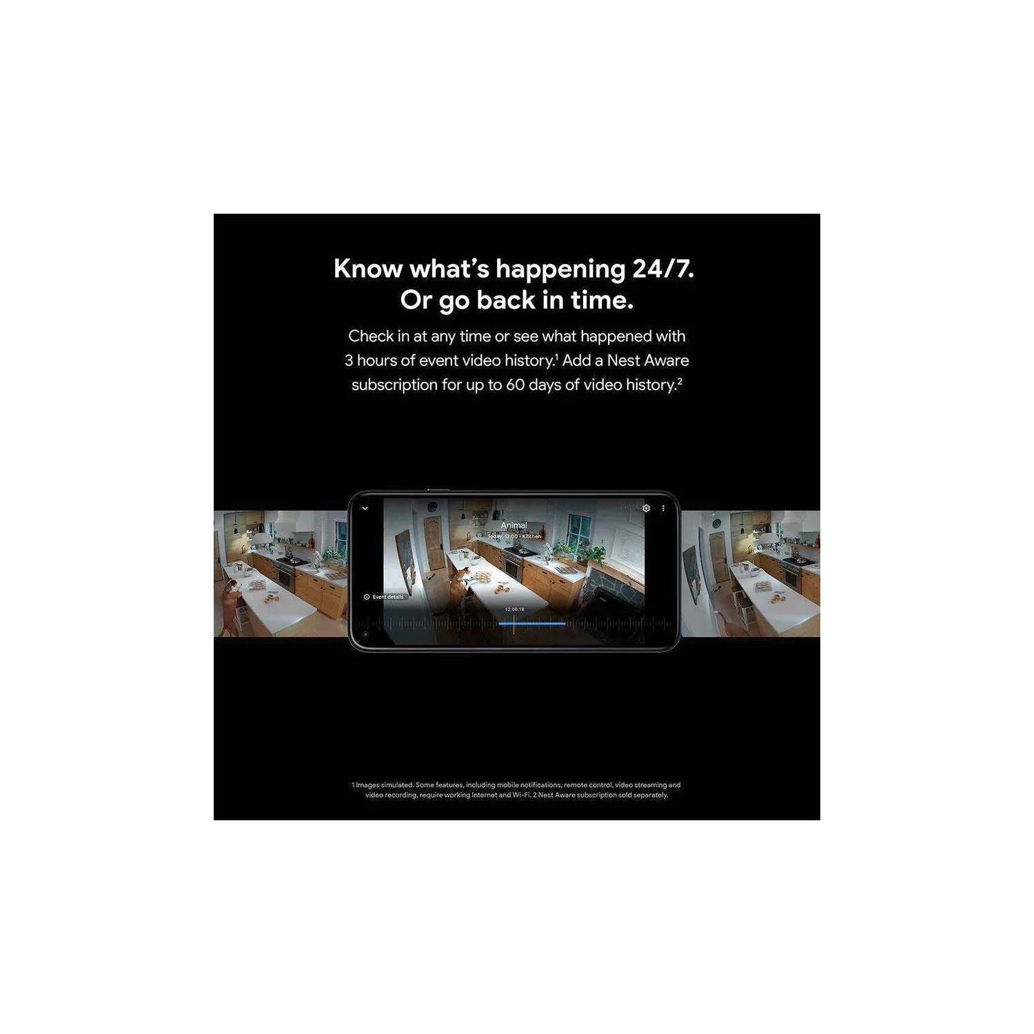 Google Nest Cam Security Camera Indoor + Outdoor (Battery) - Refurbished Excellent