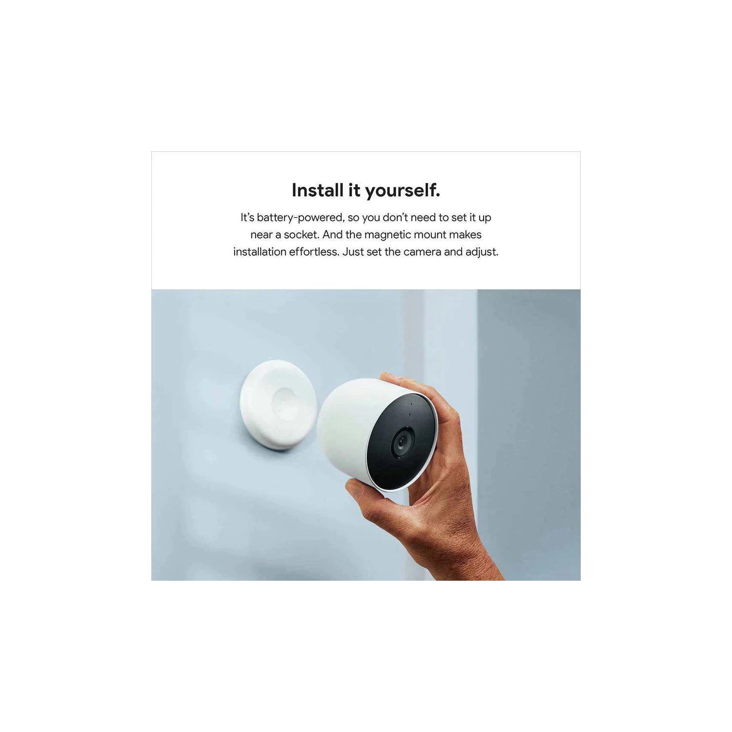 Google Nest Cam Security Camera Indoor + Outdoor (Battery) - Refurbished Pristine