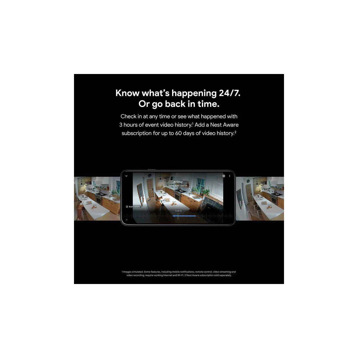 Google Nest Cam Security Camera Indoor + Outdoor (Battery) - Refurbished Excellent