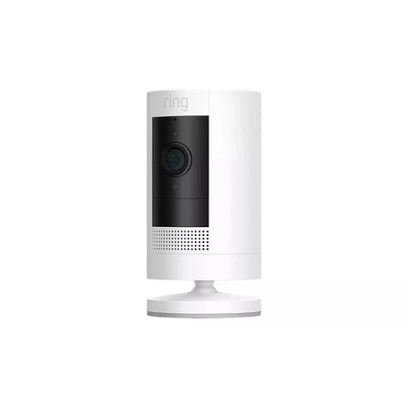 Ring Stick Up Cam Plug-In 3rd Gen Security Camera - White - MISSING ACCESSORIES - Refurbished Excellent