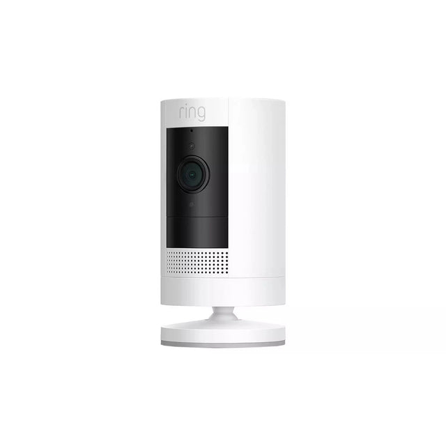 Ring Stick Up Cam Plug-In 3rd Gen Security Camera - White - MISSING ACCESSORIES - Refurbished Excellent