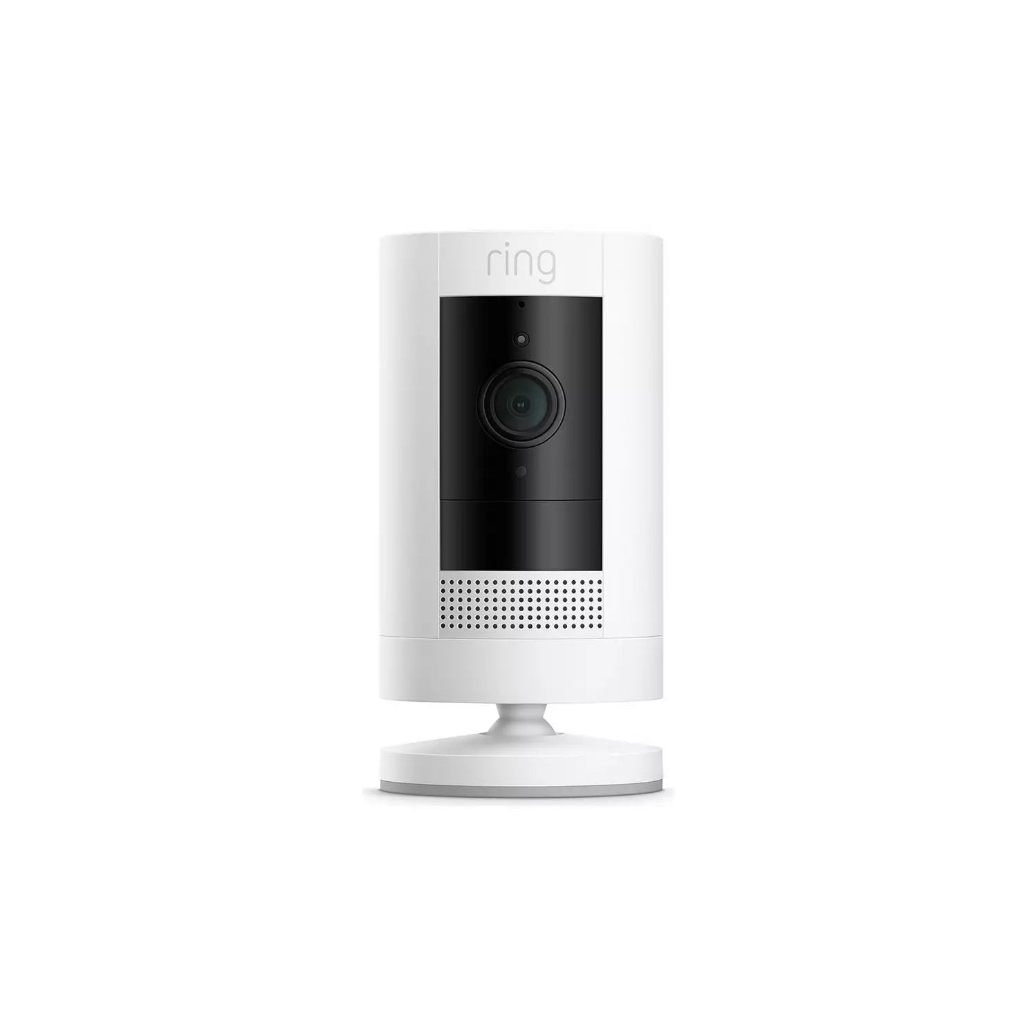 Ring Stick Up Cam Plug-In 3rd Gen Security Camera - White - MISSING ACCESSORIES - Refurbished Fair