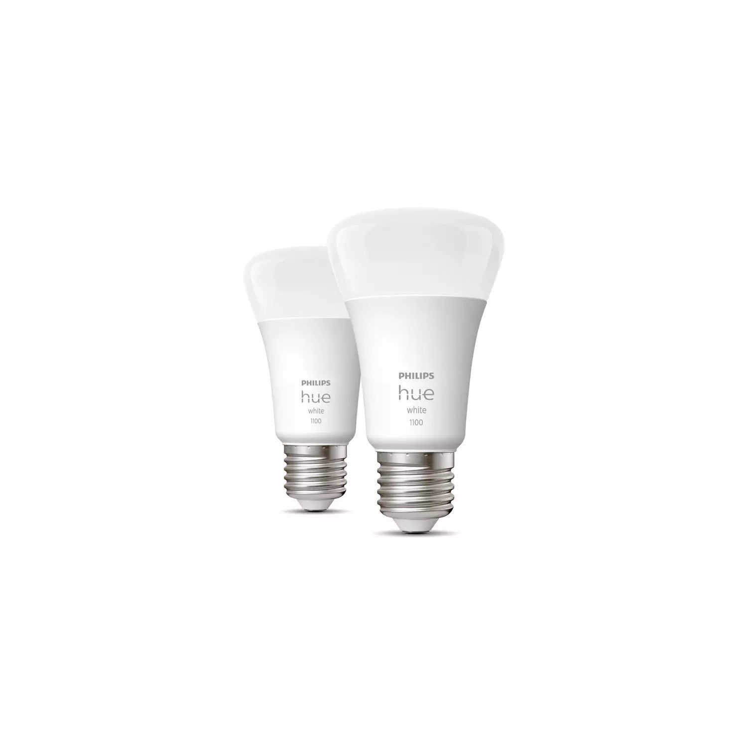 Philips Hue E27 White Smart Bulb With Bluetooth - 2 Pack - New