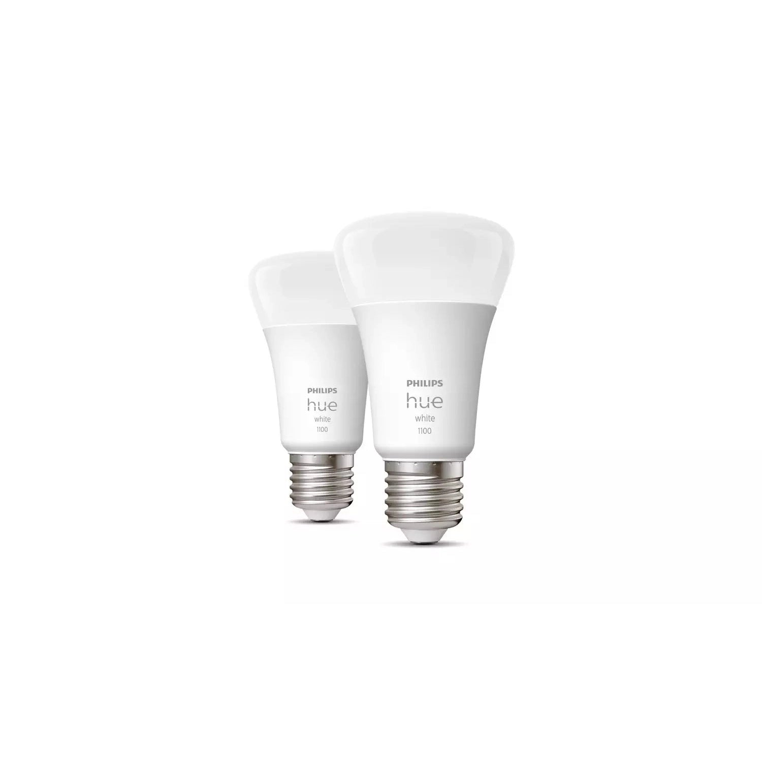 Philips Hue E27 White Smart Bulb With Bluetooth - 2 Pack - Refurbished Pristine