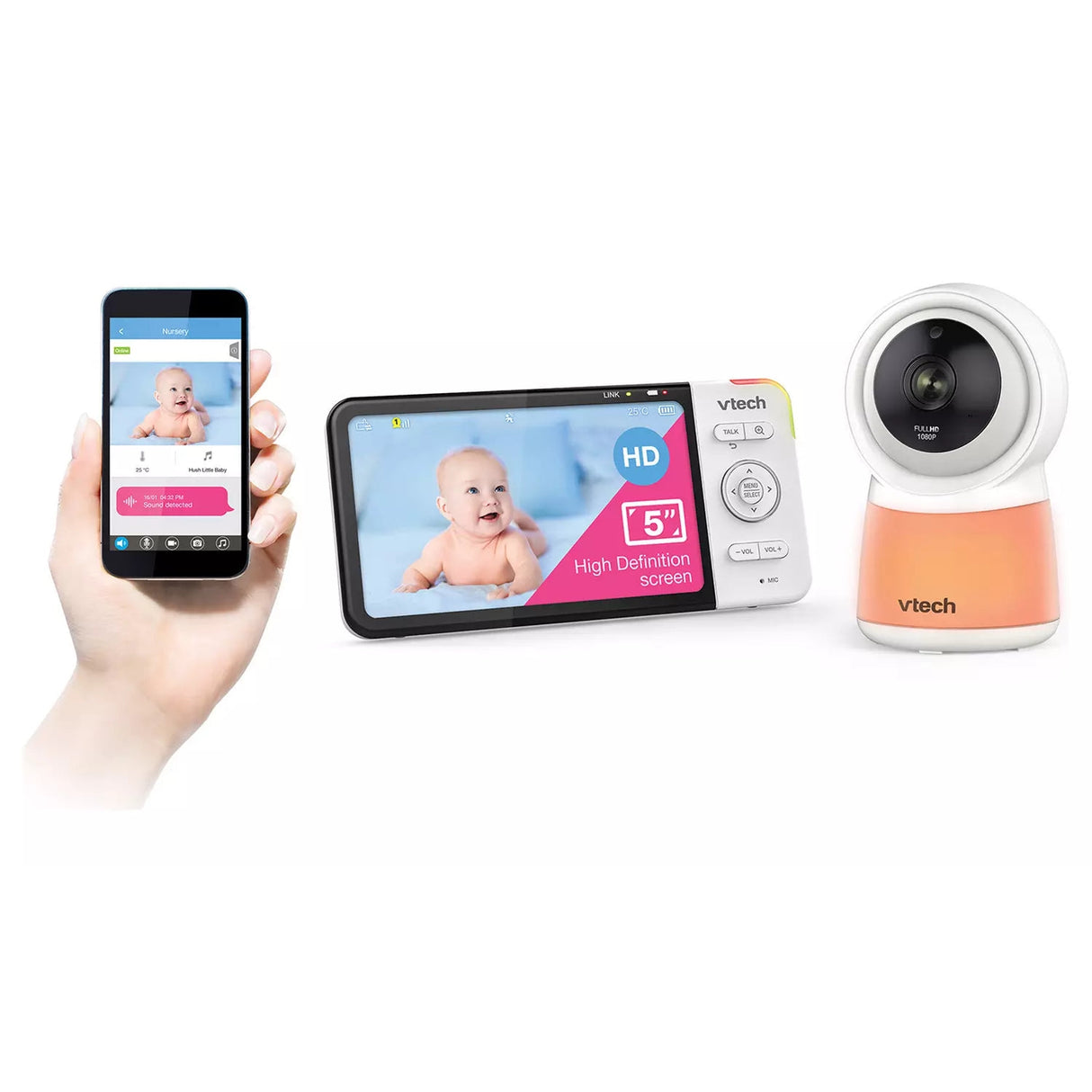 VTech RM5754HD Smart Wi-Fi 1080p Video Monitor - Refurbished Fair