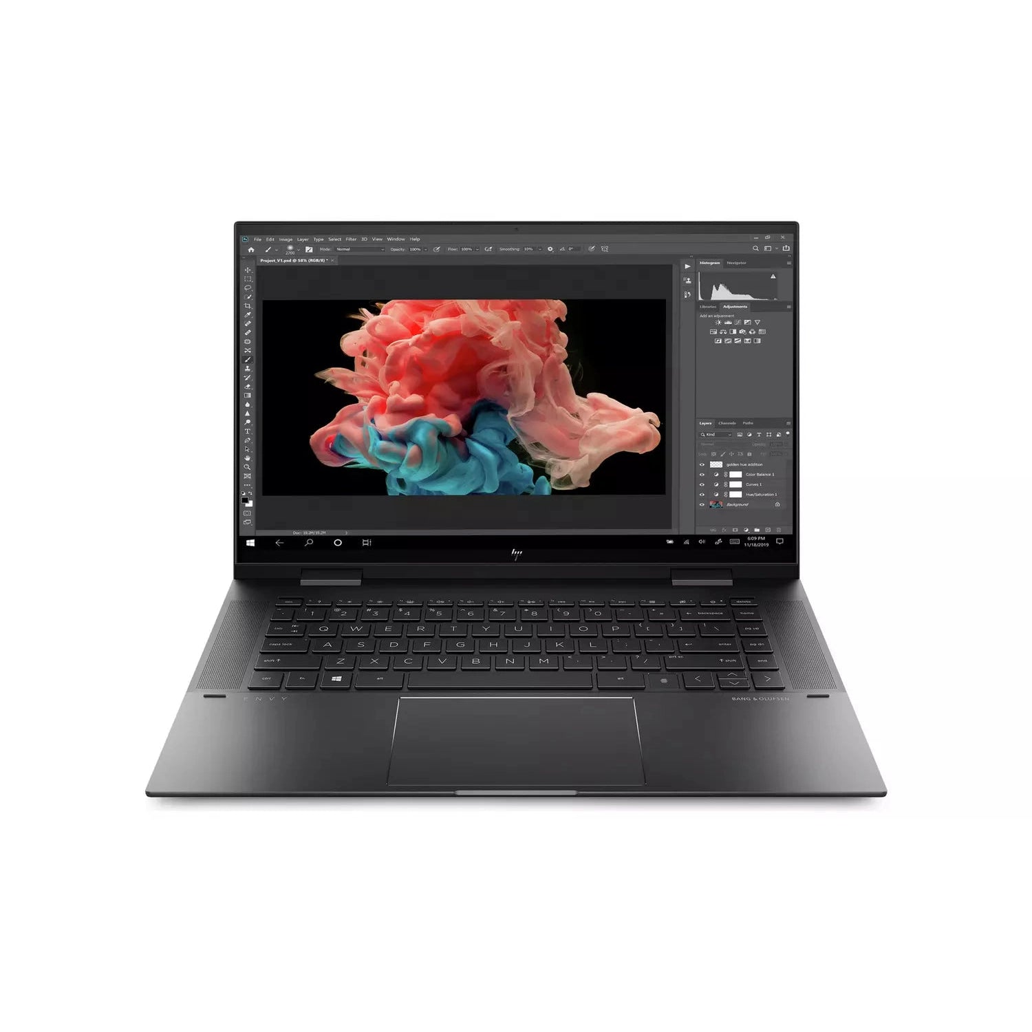 HP ENVY x360 15-EU0005NA Laptop, AMD Ryzen 7, 16GB RAM, 512GB SSD, 15.6", Black - Refurbished Pristine