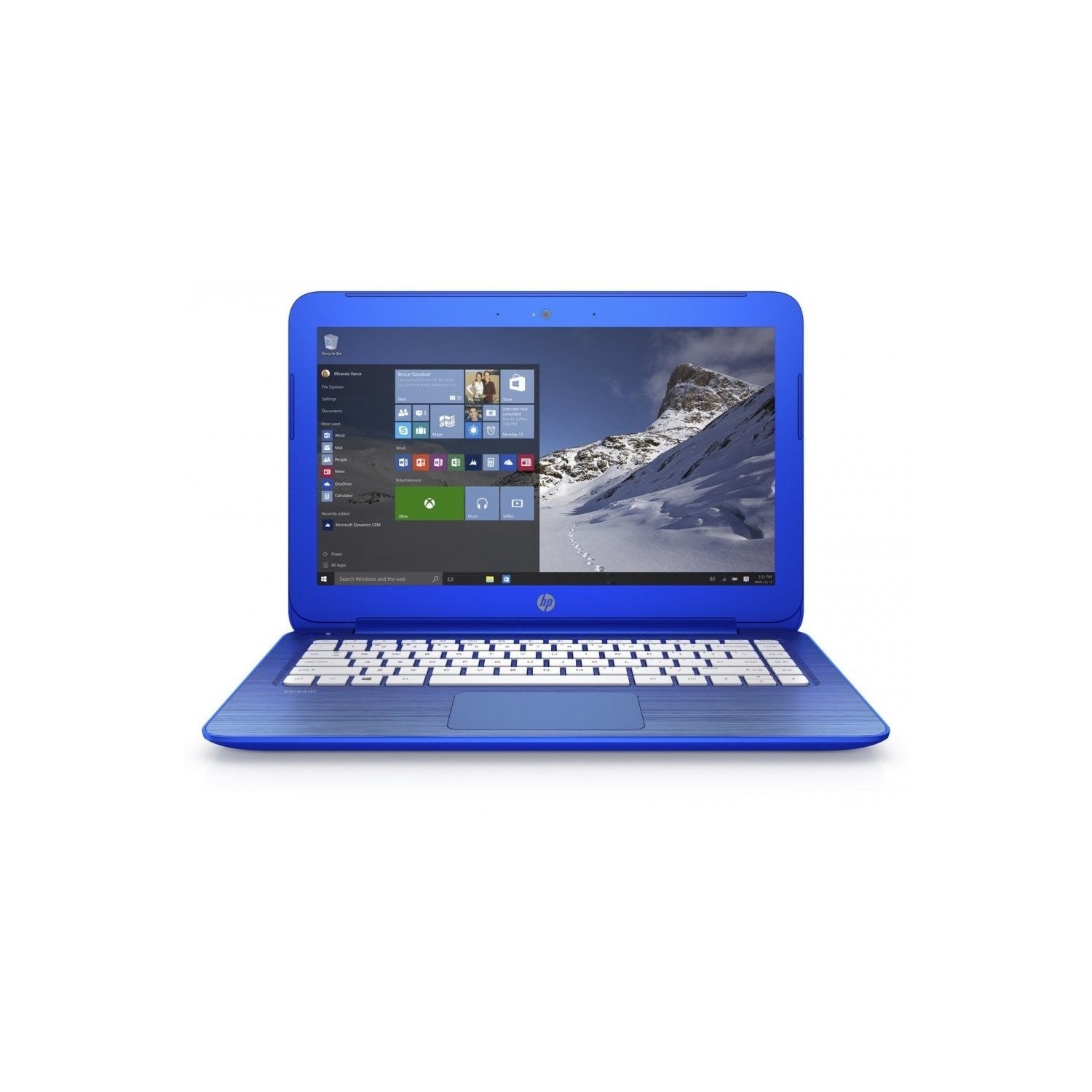 HP Stream 13-C100NA 13.3" Laptop, Intel Celeron N3050, 2GB RAM, 32GB eMMC, Blue - Refurbished Good