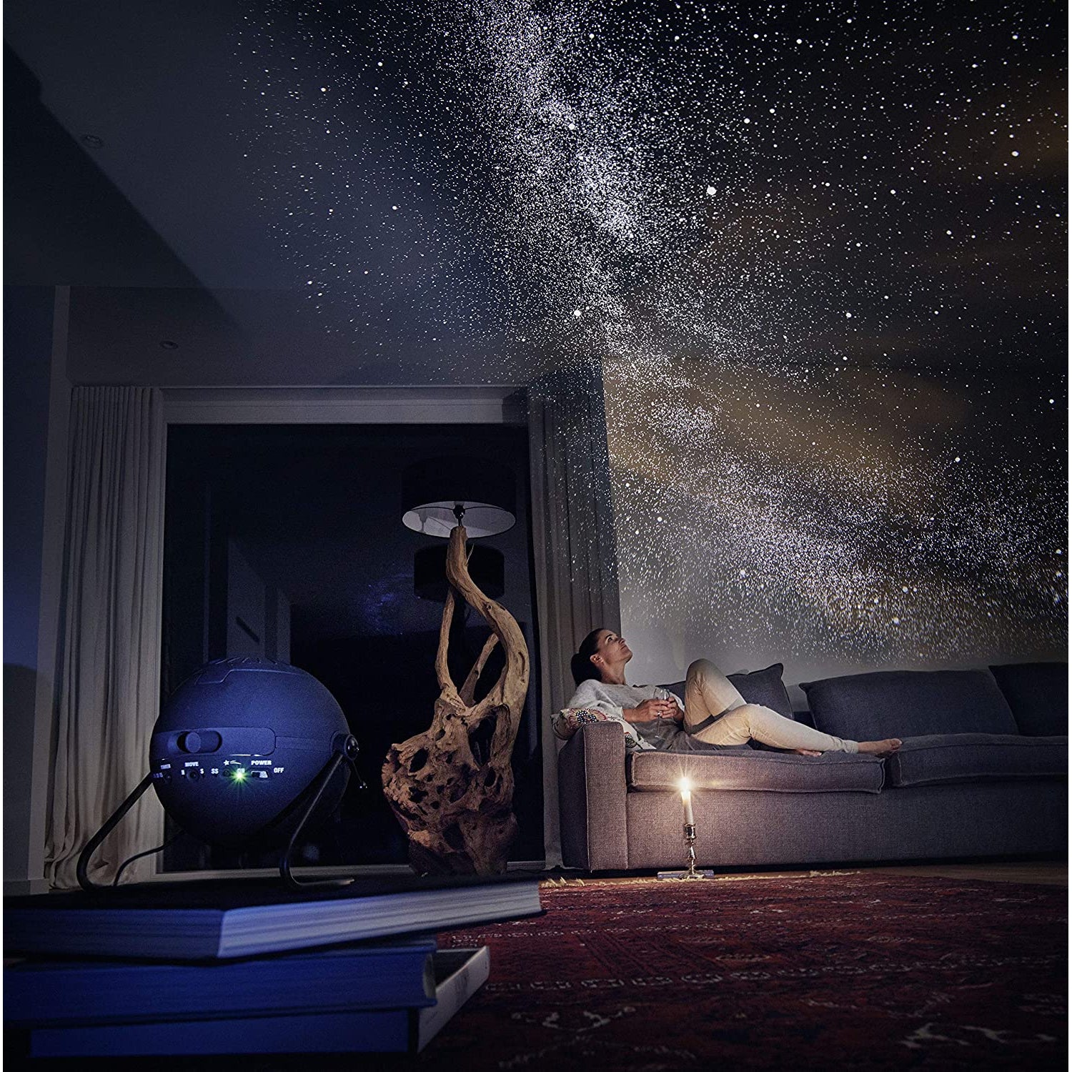 Sega Toys Homestar Flux Home Planetarium Star Projector - Satin Black